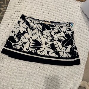 Michael Kors Black and White Swim Coverup